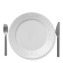 Тарелка главная 27см коллекции White Fluted Half Lace бренда Royal Copenhagen
