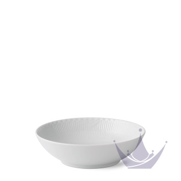 Салатник 21см коллекции White Fluted Half Lace бренда Royal Copenhagen