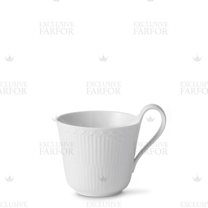 Кружка 0,33л коллекции White Fluted Half Lace бренда Royal Copenhagen