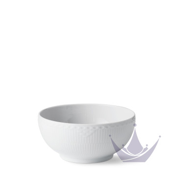 Чаша 18см коллекции White Fluted Half Lace бренда Royal Copenhagen