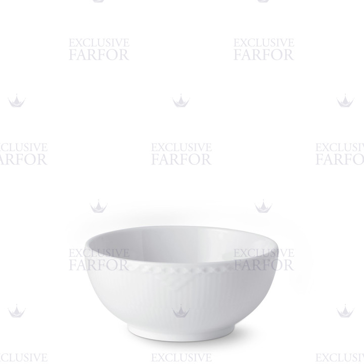 Чаша 0,73л коллекции White Fluted Half Lace бренда Royal Copenhagen