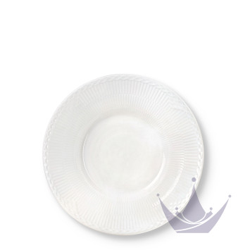 Тарелка глубокая 24см коллекции White Fluted Half Lace бренда Royal Copenhagen