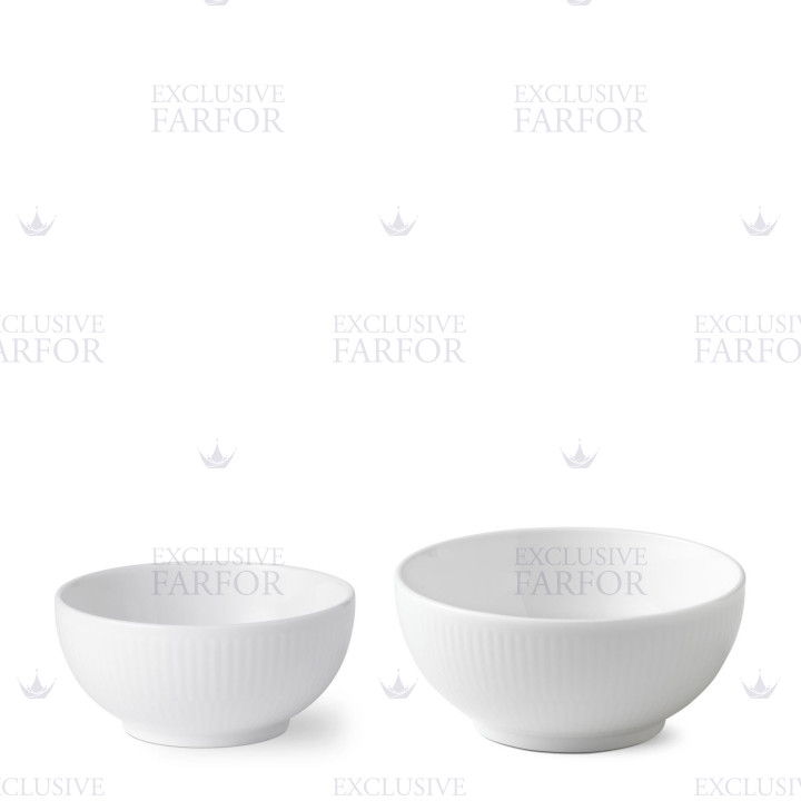 Чаша, 2шт. коллекции White Fluted Half Lace бренда Royal Copenhagen