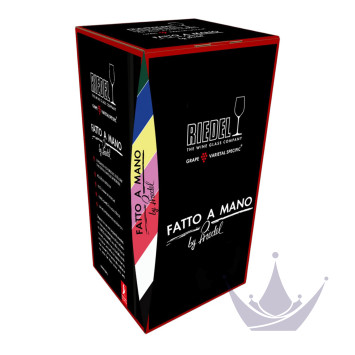 Бокал для красного вина Hermitage 670мл коллекции Fatto A Mano Black Tie бренда Riedel