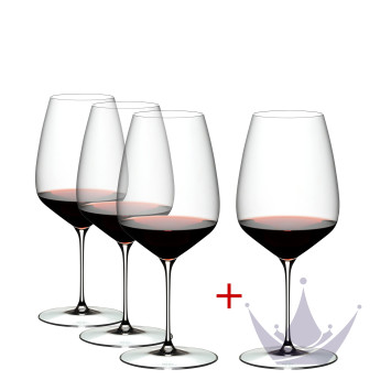 Бокал для красного вина Cabernet/Merlot 829мл, 4шт. коллекции Veloce бренда Riedel