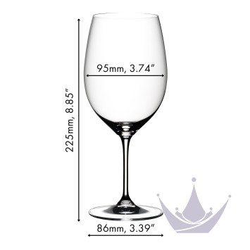 Бокал для красного вина Cabernet/Merlot 610мл, 2шт.  коллекции Vinum бренда Riedel