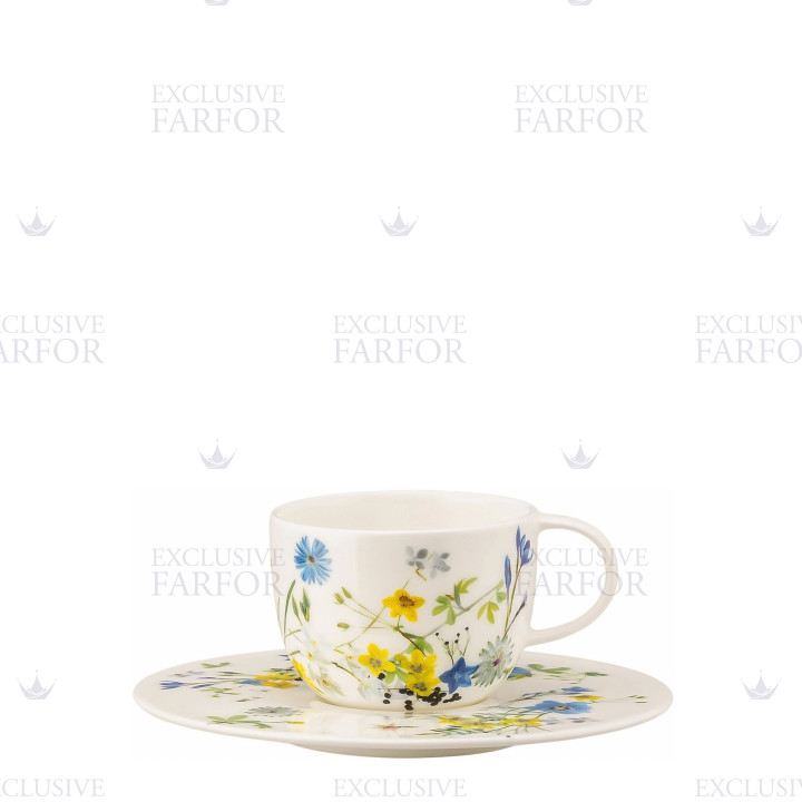 Чашка эспрессо с блюдцем 0,08л коллекции Brillance Fleurs des Alpes бренда Rosenthal