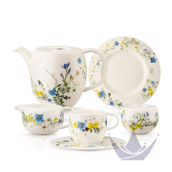Кофейный сервиз на 6 персон коллекции Brillance Fleurs des Alpes бренда Rosenthal