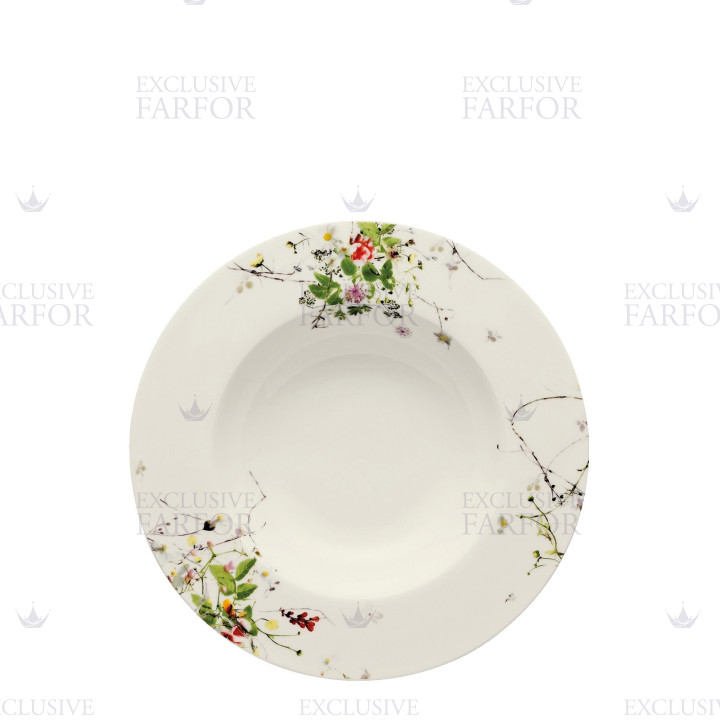 Тарелка суповая 23см коллекции Brillance Fleurs Sauvages бренда Rosenthal