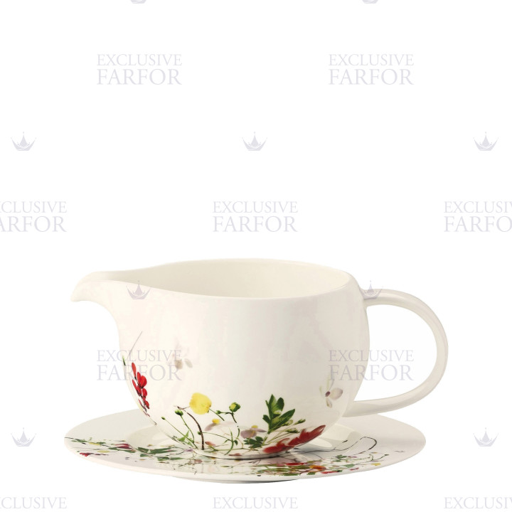 Соусник с подставкой 0,55л коллекции Brillance Fleurs Sauvages бренда Rosenthal