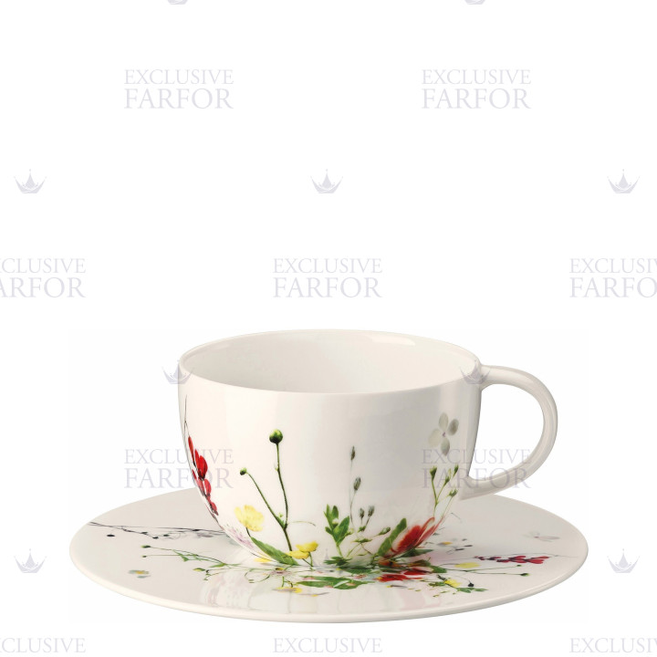 Чашка с блюдцем 0,30л коллекции Brillance Fleurs Sauvages бренда Rosenthal