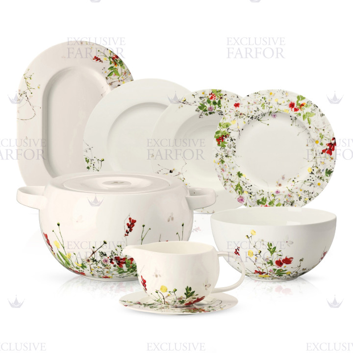 Столовый сервиз на 6 персон коллекции Brillance Fleurs Sauvages бренда Rosenthal
