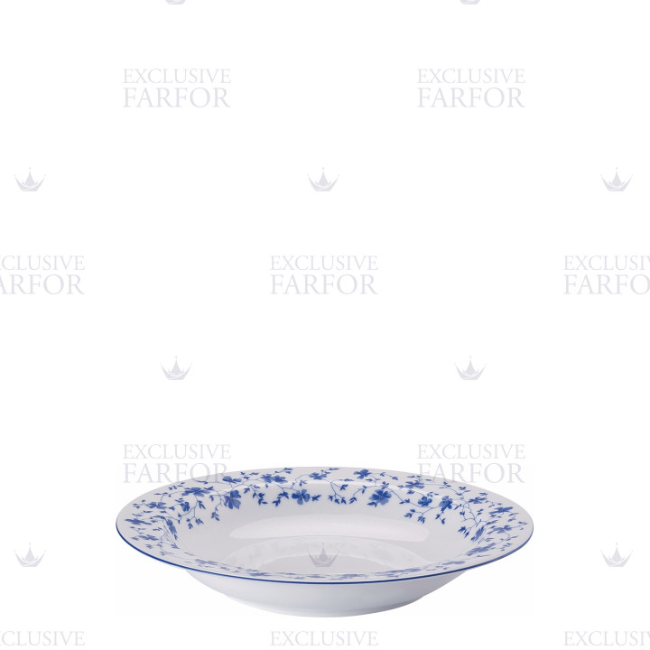 Тарелка суповая 23см коллекции Form 1382 Blaublüten бренда Rosenthal