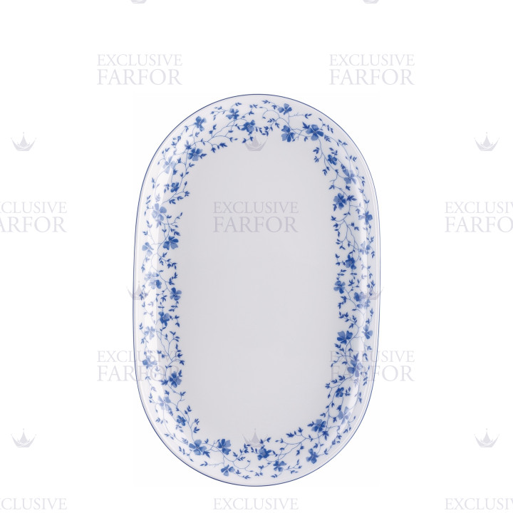 Блюдо овальное 32см коллекции Form 1382 Blaublüten бренда Rosenthal