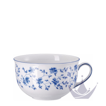 Чашка Café au lait с блюдцем 0,3л коллекции Form 1382 Blaublüten бренда Rosenthal