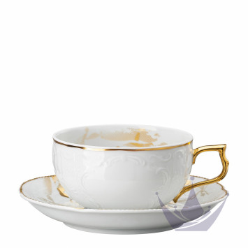 Чашка чайная с блюдцем 0,23л коллекции Heritage Midas бренда Rosenthal