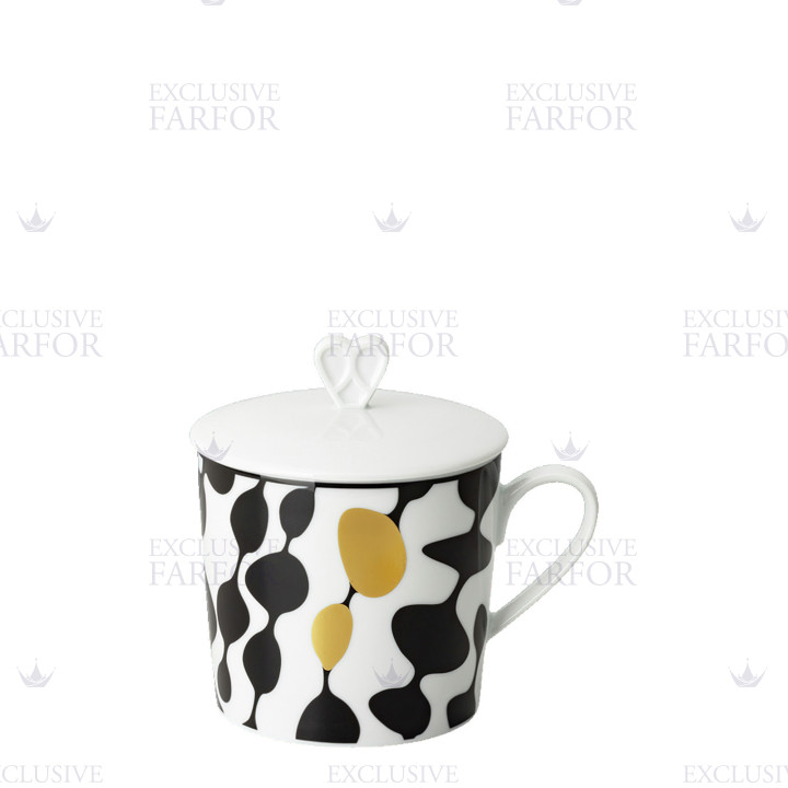 Кружка с крышкой 0,38л коллекции Home Monochrome 