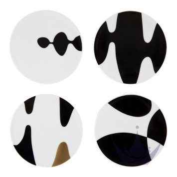 Набор из 4 блюдец 9,5см коллекции Home Monochrome бренда Rosenthal