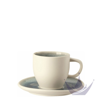 Чашка кофейная с блюдцем 0,24л коллекции Junto Aquamarine бренда Rosenthal