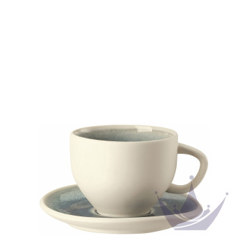 Чашка с блюдцем 0,33л коллекции Junto Aquamarine бренда Rosenthal