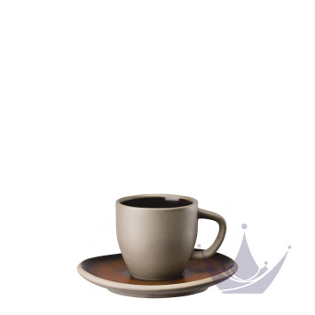 Чашка эспрессо с блюдцем 0,09л коллекции Junto Bronze бренда Rosenthal