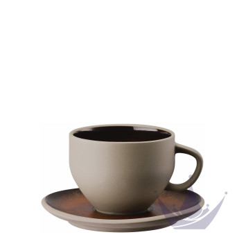 Чашка с блюдцем 0,33л коллекции Junto Bronze бренда Rosenthal