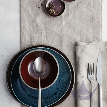 Тарелка 22см коллекции Junto Ocean Blue бренда Rosenthal