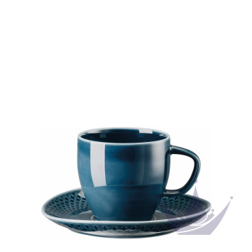 Чашка кофейная с блюдцем 0,23л коллекции Junto Ocean Blue бренда Rosenthal