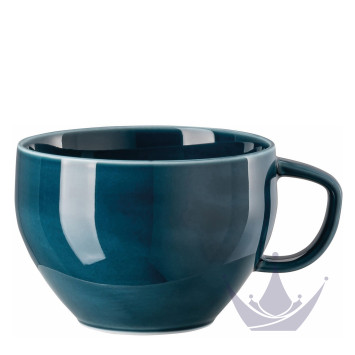 Чашка Café au Lait с блюдцем 0,40л коллекции Junto Ocean Blue бренда Rosenthal