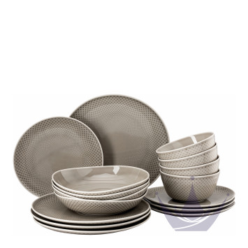 Набор из 16 предметов коллекции Junto Pearl Grey бренда Rosenthal
