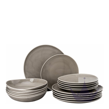 Набор из 18 предметов коллекции Junto Pearl Grey бренда Rosenthal