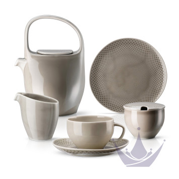 Чайный сервиз на 6 персон коллекции Junto Pearl Grey бренда Rosenthal