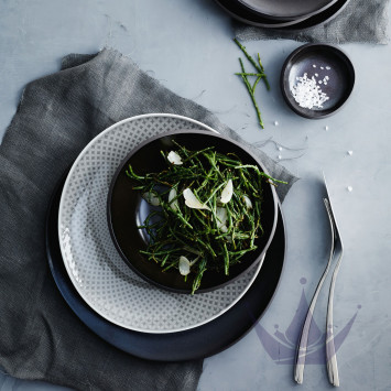 Тарелка 25см коллекции Junto Slate Grey бренда Rosenthal