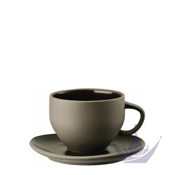 Чашка с блюдцем 0,33л коллекции Junto Slate Grey бренда Rosenthal