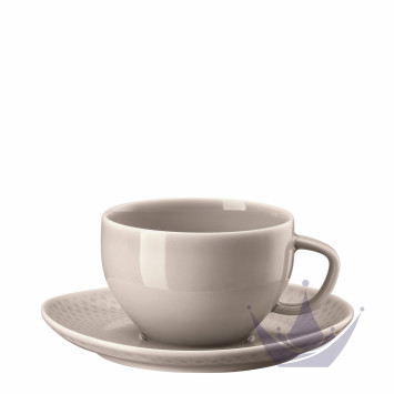 Чашка чайная с блюдцем 0,24л коллекции Junto Soft Shell бренда Rosenthal