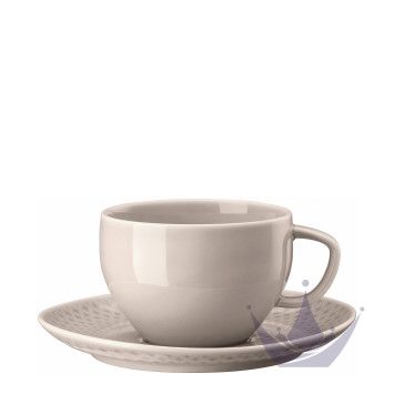 Чашка Café au lait с блюдцем 0,4л коллекции Junto Soft Shell бренда Rosenthal