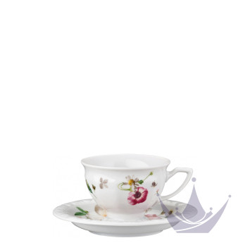 Чашка эспрессо с блюдцем 0,08л коллекции Maria Pink Rose бренда Rosenthal