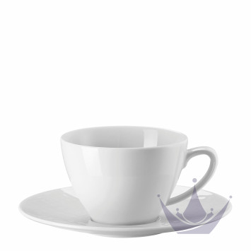 Чашка чайная с блюдцем 0,22л коллекции Mesh бренда Rosenthal