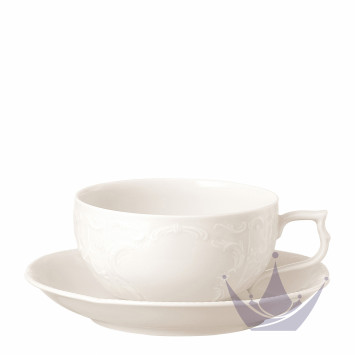 Чашка чайная с блюдцем 0,23л коллекции Sanssouci Elfenbein бренда Rosenthal
