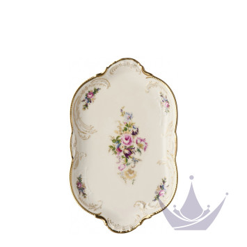 Блюдо овальное 28см коллекции Sanssouci Elfenbein Diplomat бренда Rosenthal