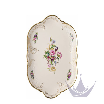 Блюдо овальное 38см коллекции Sanssouci Elfenbein Diplomat бренда Rosenthal