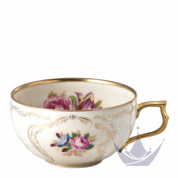 Чашка чайная с блюдцем 0,23л коллекции Sanssouci Elfenbein Diplomat бренда Rosenthal