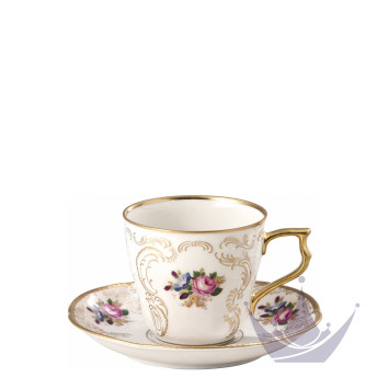 Чашка кофейная с блюдцем 0,21л коллекции Sanssouci Elfenbein Diplomat бренда Rosenthal