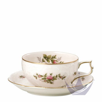Чашка чайная с блюдцем 0,23л коллекции Sanssouci Elfenbein Ramona бренда Rosenthal