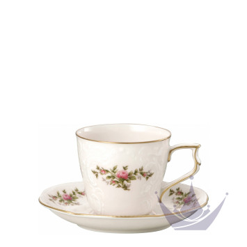 Чашка кофейная с блюдцем 0,21л коллекции Sanssouci Elfenbein Ramona бренда Rosenthal