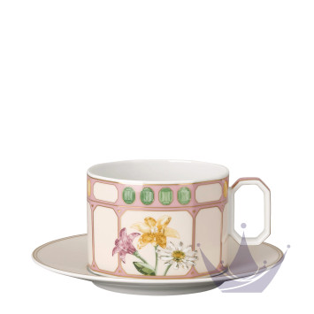 Чашка с блюдцем 0,35л коллекции Swarovski Idyllia 
