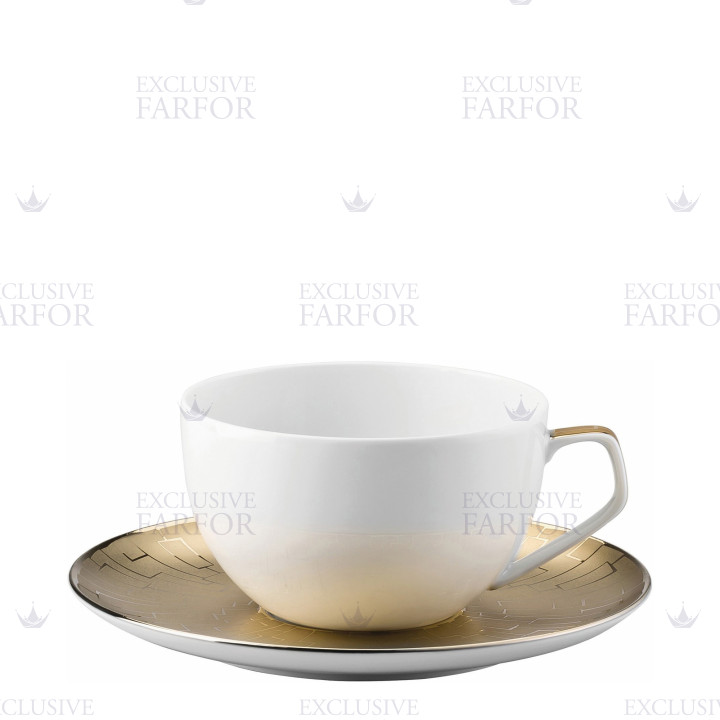 Чашка с блюдцем 0,30л коллекции TAC Skin Gold бренда Rosenthal
