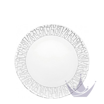 Тарелка главная 28см коллекции TAC Skin Platin бренда Rosenthal