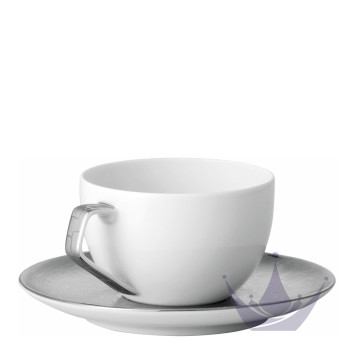 Чашка эспрессо с блюдцем 0,12л коллекции TAC Skin Platin бренда Rosenthal