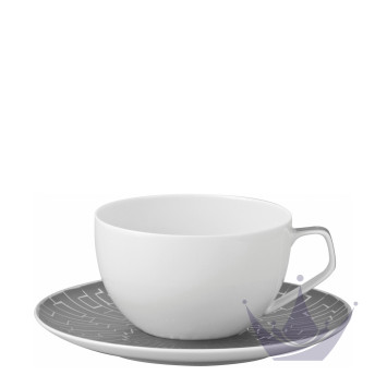 Чашка с блюдцем 0,30л коллекции TAC Skin Platin бренда Rosenthal